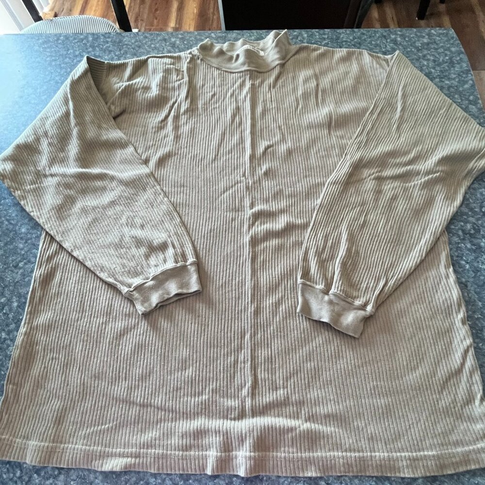 Men's Great Lakes Recreation tan LS pullover shirt